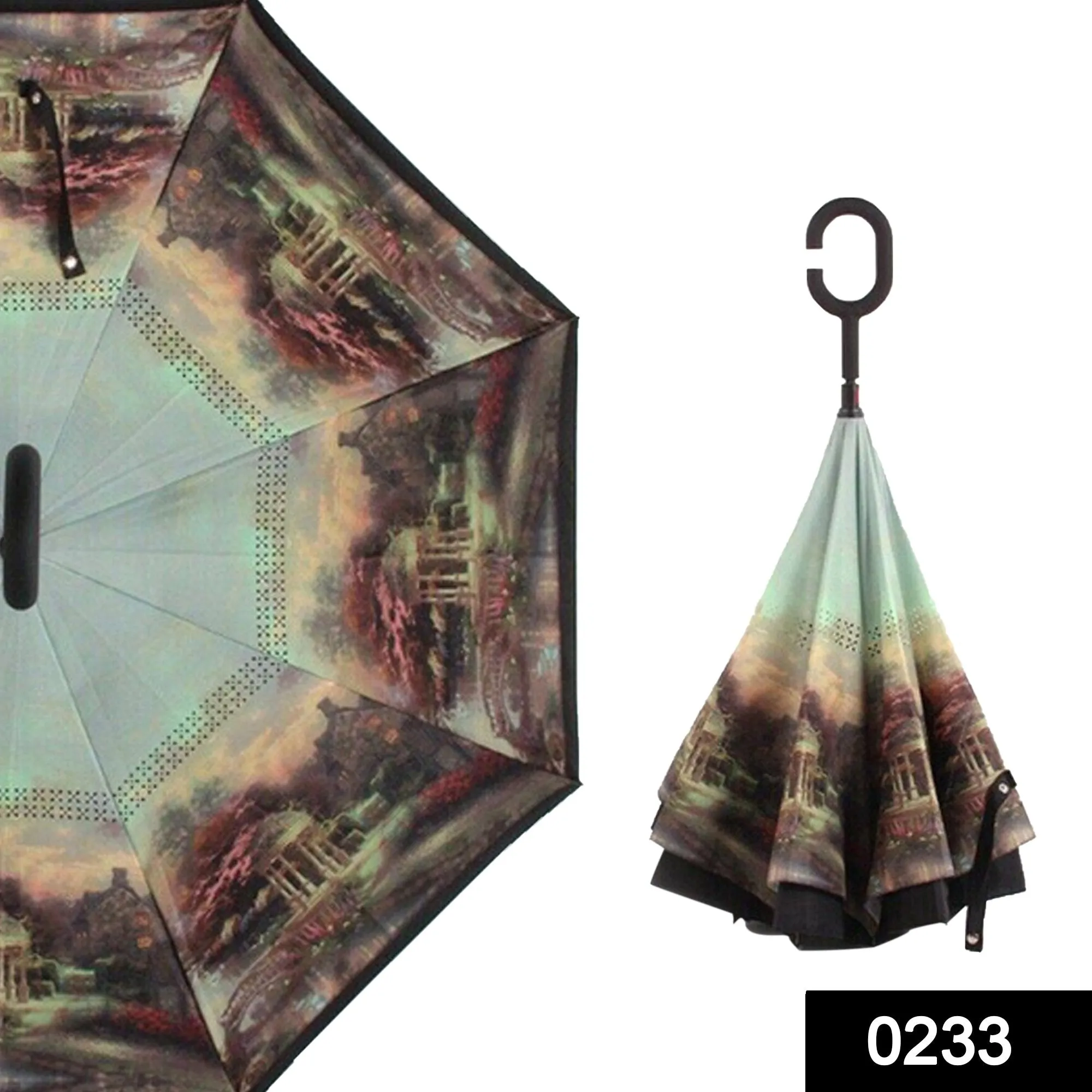 0233 Travel Windproof Umbrella (Reverse Umbrella)