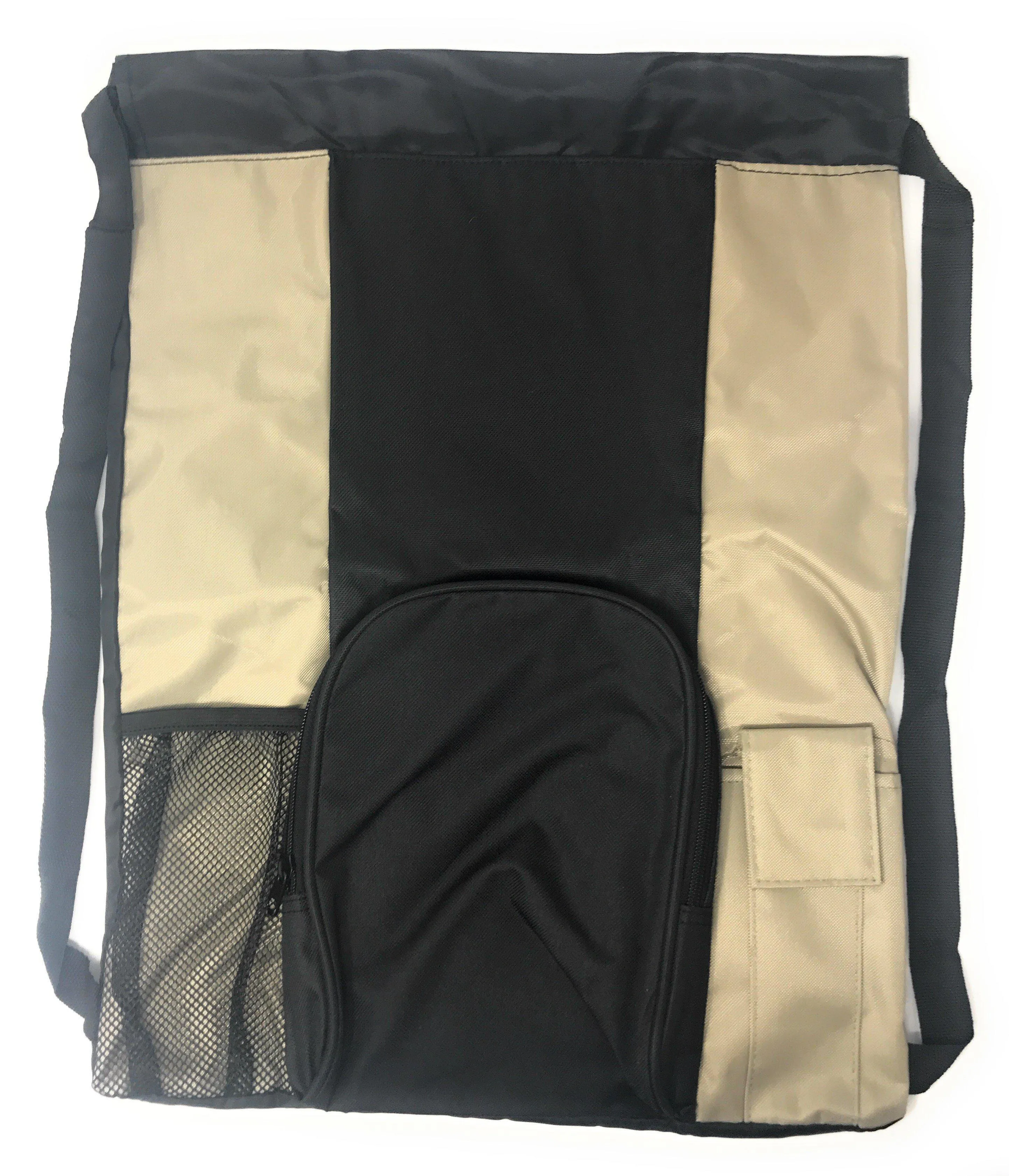 1 Dozen Drawstring Backpack Rucksack Totes Sacks Bag 14X19inch Wholesale Lot Bulk