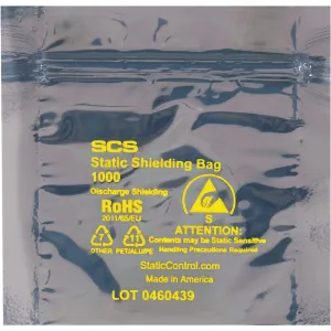 10 x 10" Reclosable Static Shielding Bags