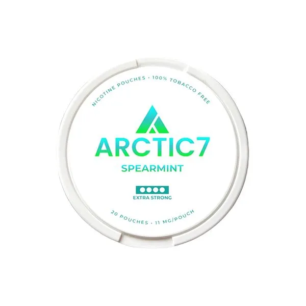 11mg Artic7 Spearmint Slim Nicotine Pouches - 20 Pouches