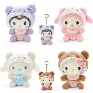 20CM Sanrio Plush Toy Keychain | Kuromi, Hello Kitty, My Melody, Cinnamoroll | Kawaii Stuffed Doll Pendant