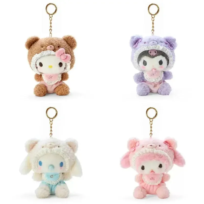 20CM Sanrio Plush Toy Keychain | Kuromi, Hello Kitty, My Melody, Cinnamoroll | Kawaii Stuffed Doll Pendant