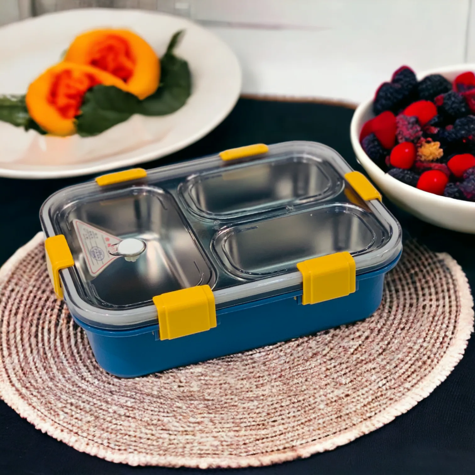 3 Compartment Insulated Lunch Box