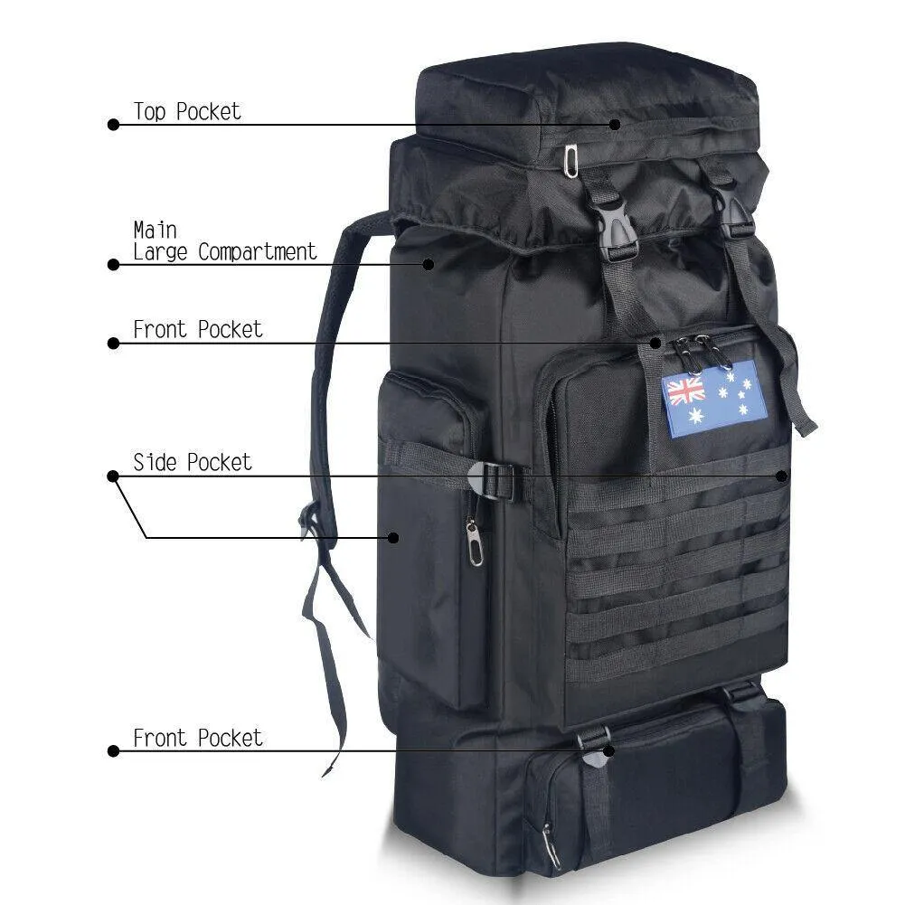 80L Tactical Hiking Backpack