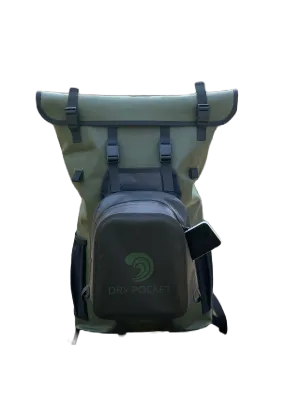 ARMY GREEN  2   1 BACKPACK DRY BAG , 30-LITRE, AUTO-SEALING, WATERPROOF, FLOATING DRY BAG