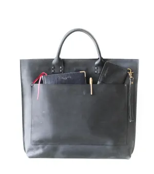 Black Leather Laptop Bag - Leather Briefcase