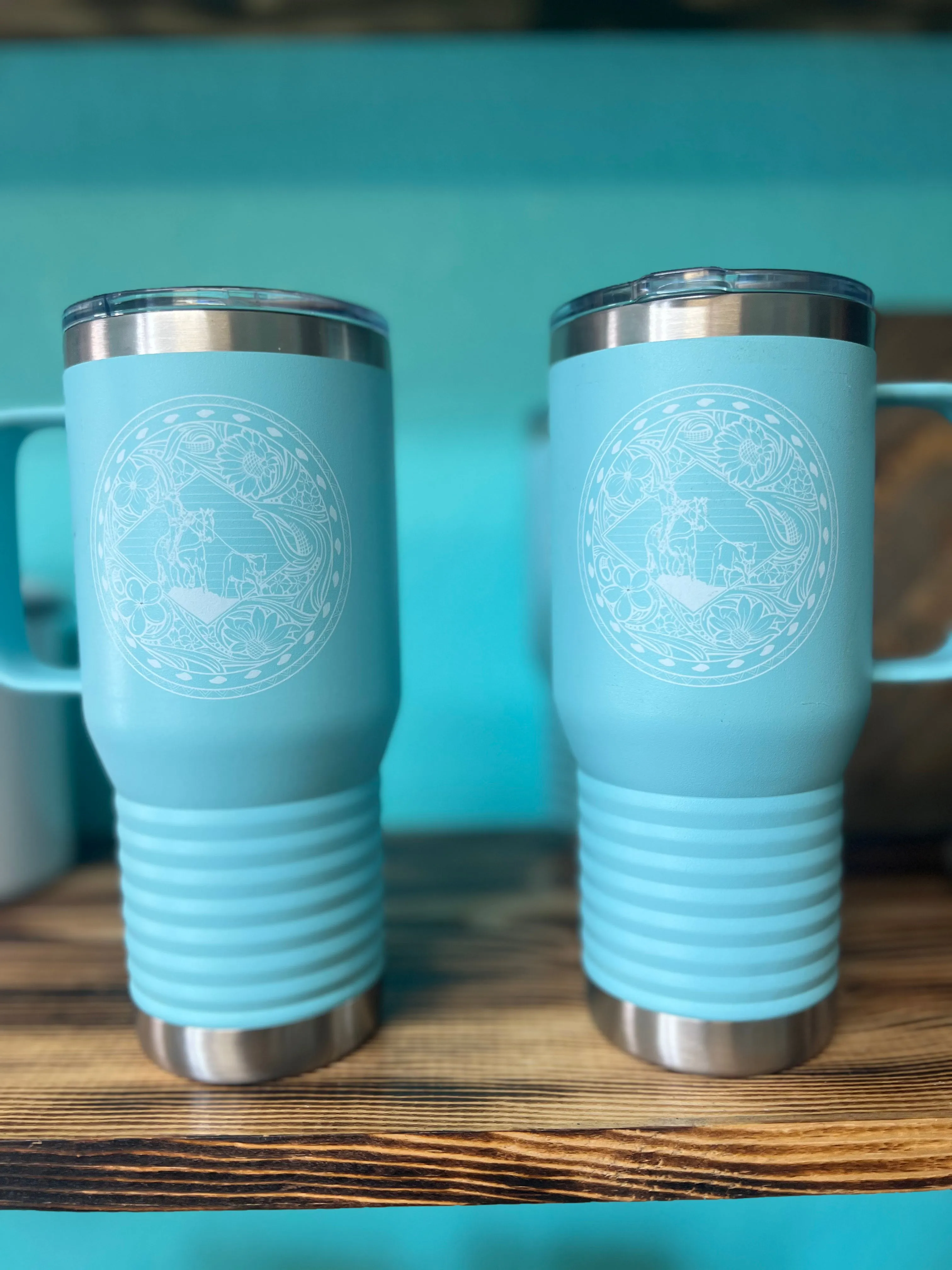 Breakaway Light Blue Travel 20oz Travel Mug