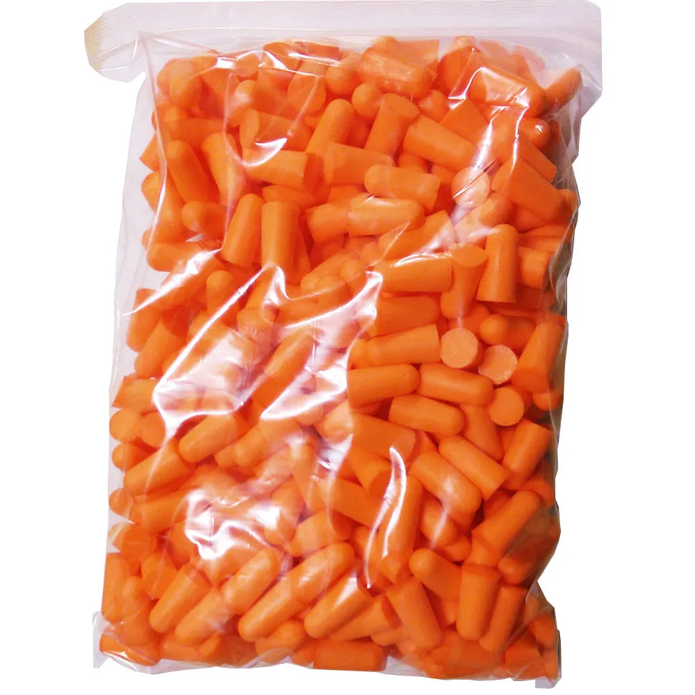 Bulk Packed 200 Pairs Soft PU Foam Noise Protection Ear Plugs