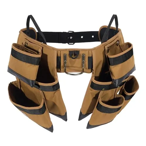 Carhartt B000052 Padded Tool Belt, Rugged Tool Belt with Tool and Fastener Storage Pockets