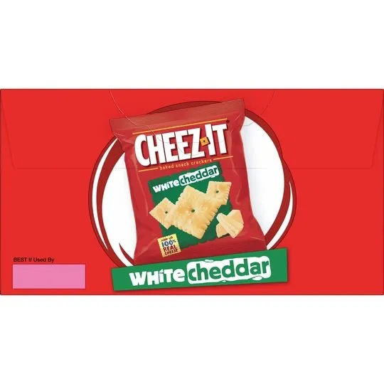 Cheez-It White Cheddar Baked Snack Crackers, 12.24 oz, 12 Count