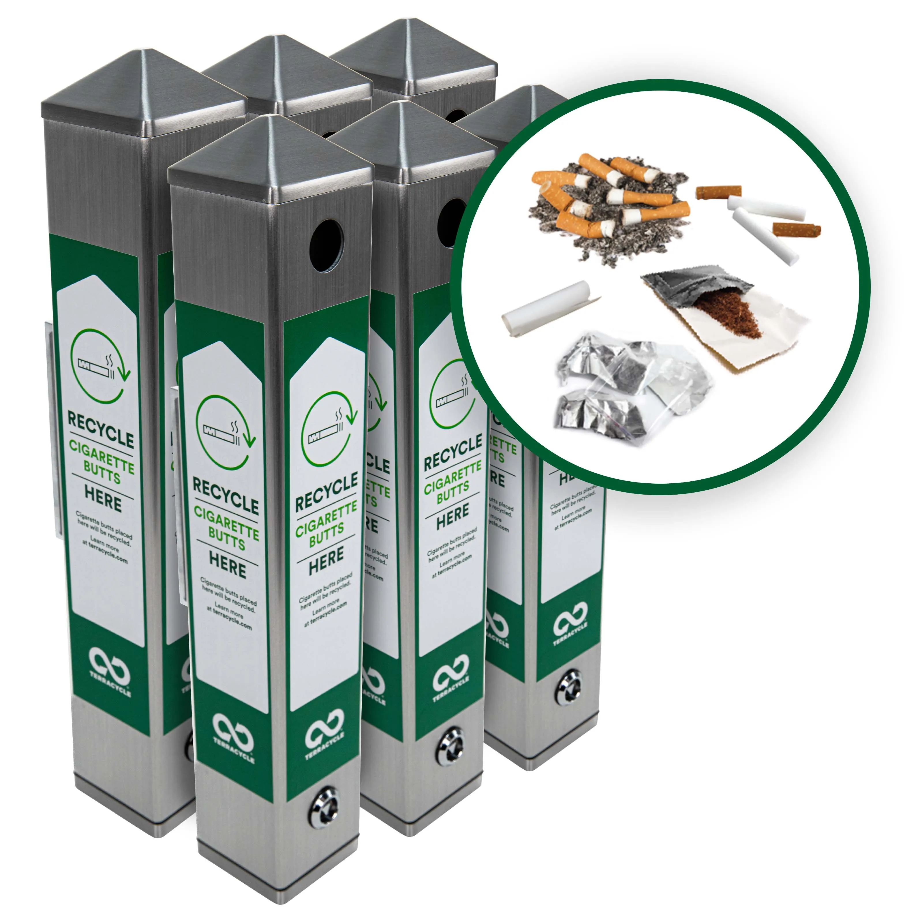 Cigarette Receptacles (6-Pack)