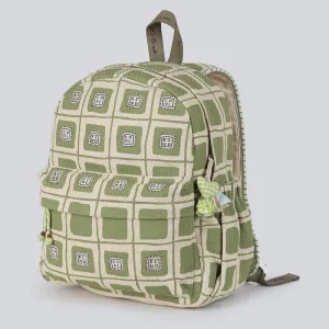 Cotton Denim Backpacks For Kids | Green