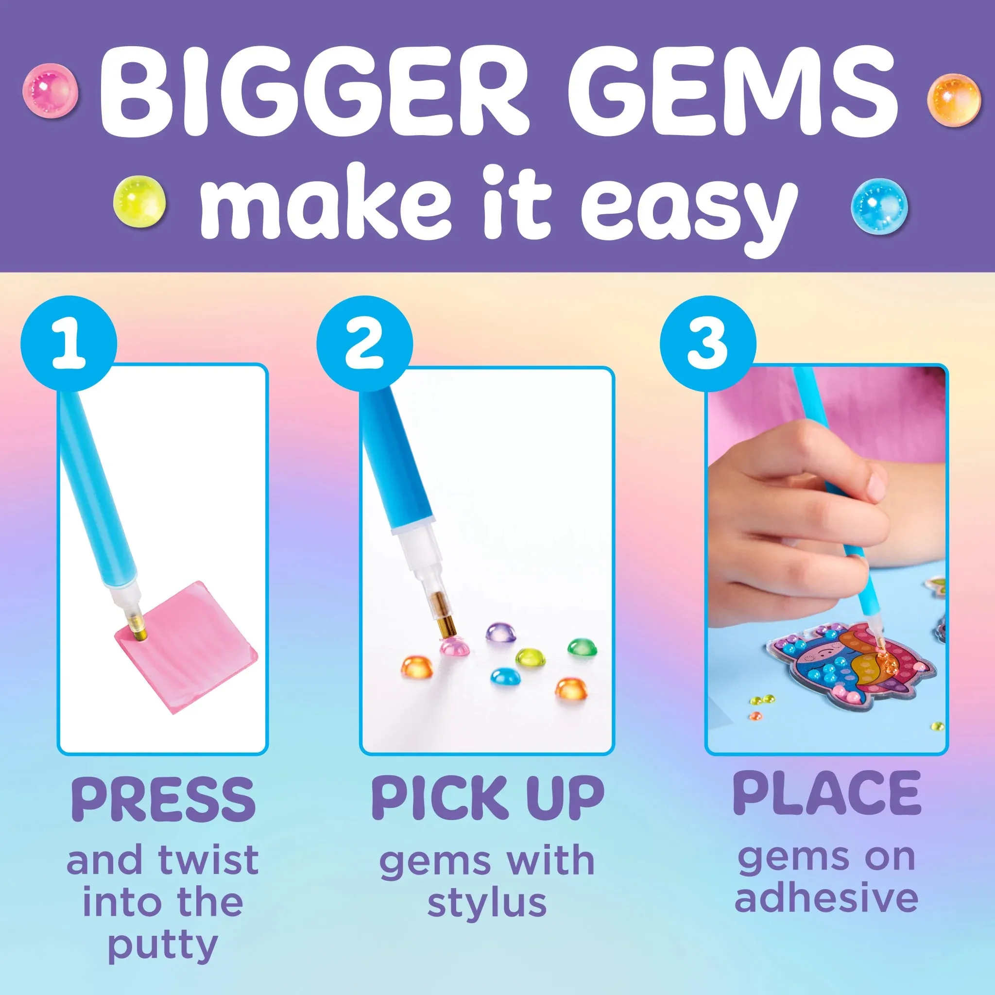 Creativity for Kids Bubble Gems™ Backpack Keychains