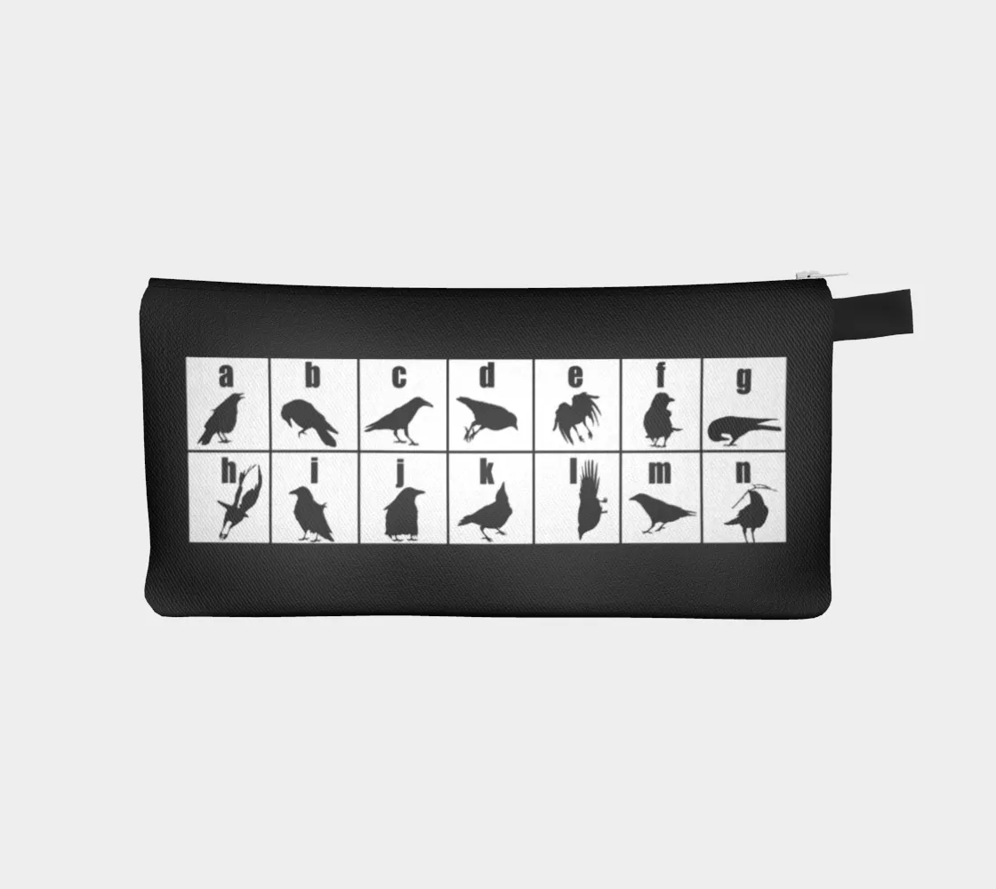 CROWPHABET Pencil Case/Organizer - SALE