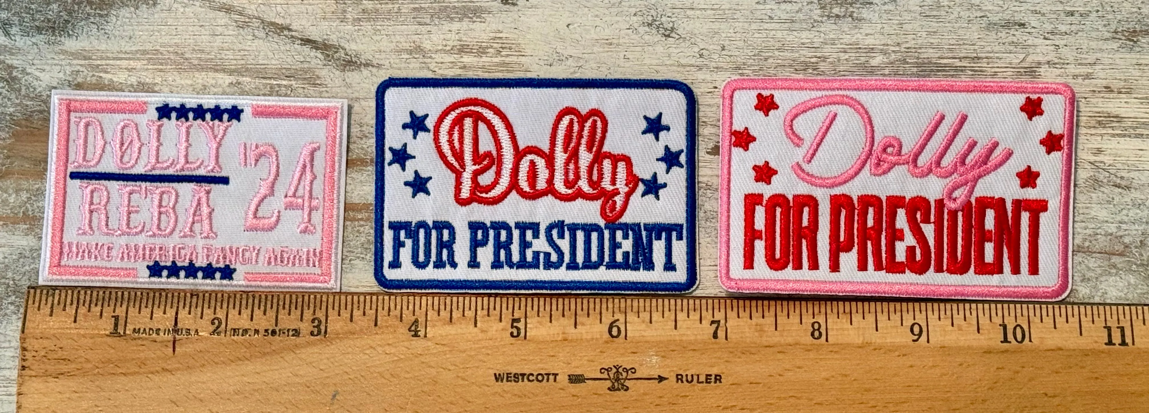 Dolly Iron On Patches