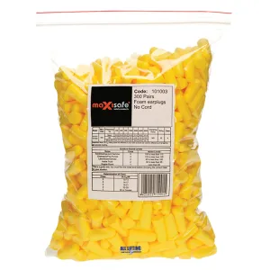 Earplugs Uncorded Refill Bags of 300 pairs