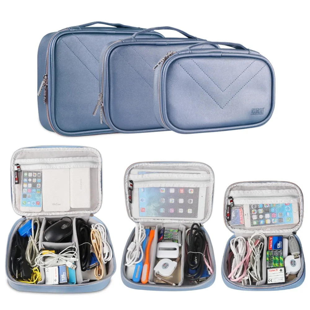 Electronic Accessories Storage Bag Digital Gadget Devices Cable USB Organizer Travel Carry Bag