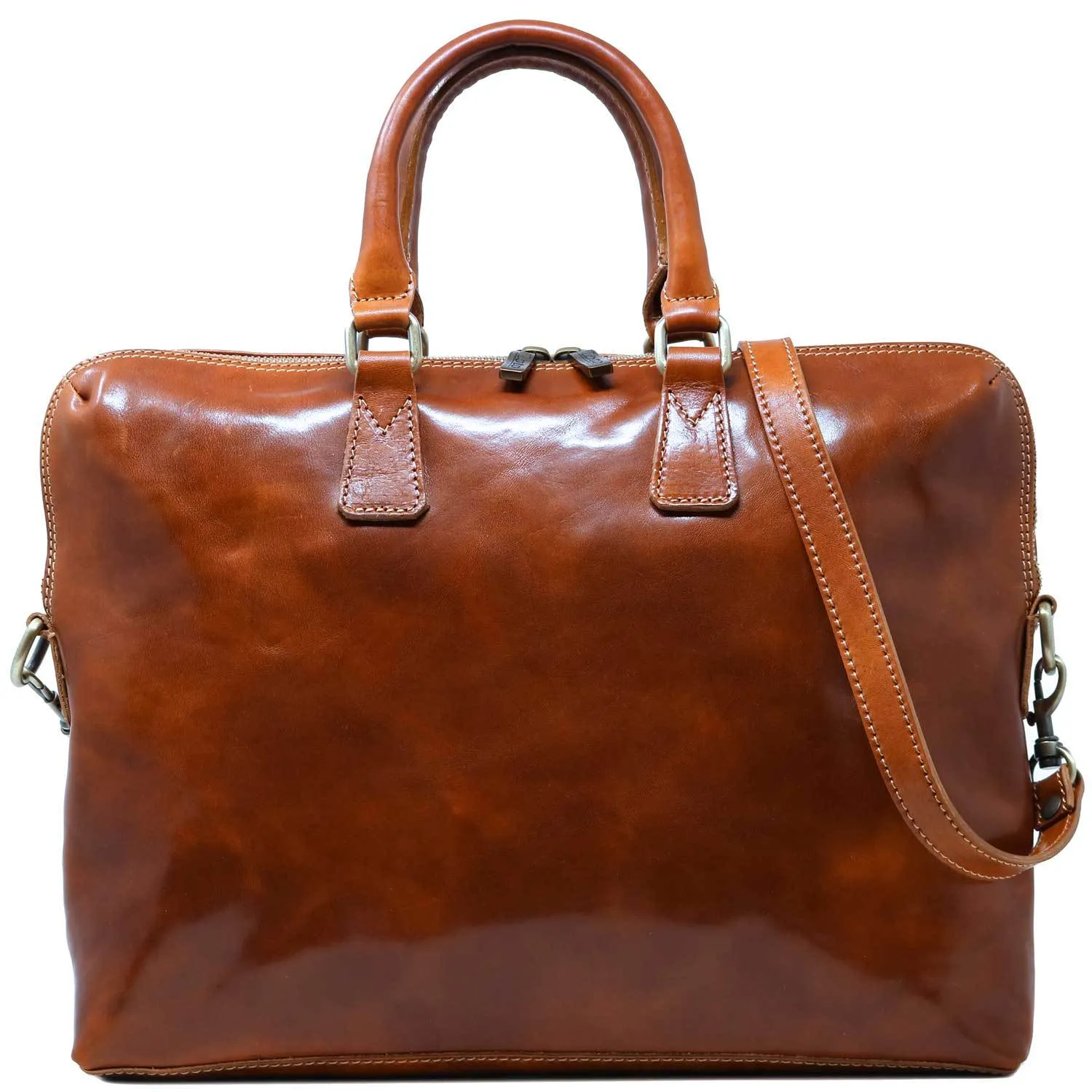 Floto Leather Milano Slim Briefcase