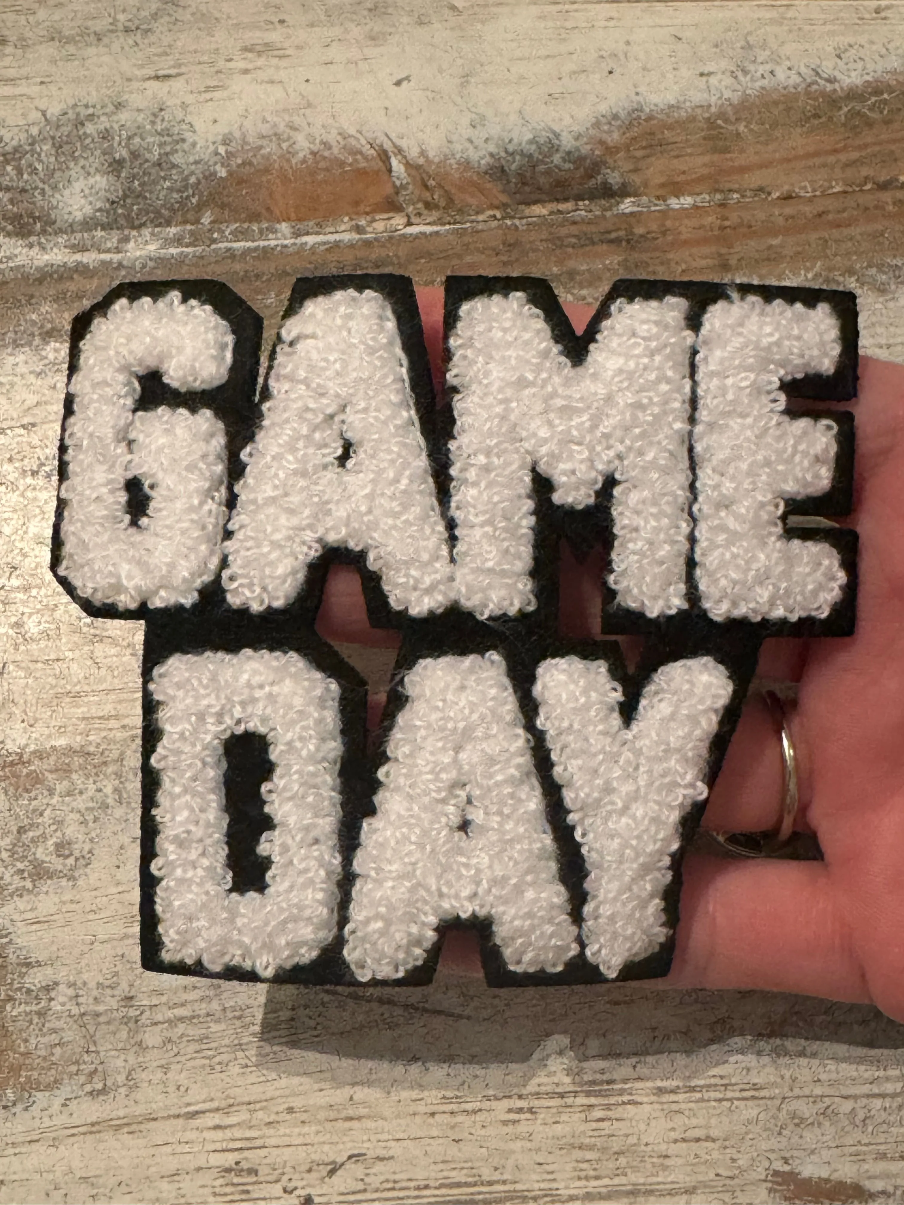 Game Day Iron On Patches