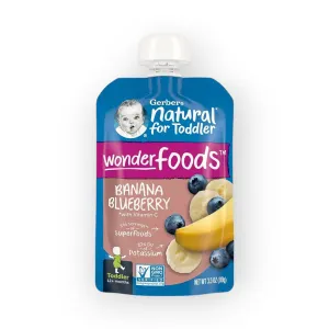 Gerber Wonder Foods Banana Blueberry, 99g