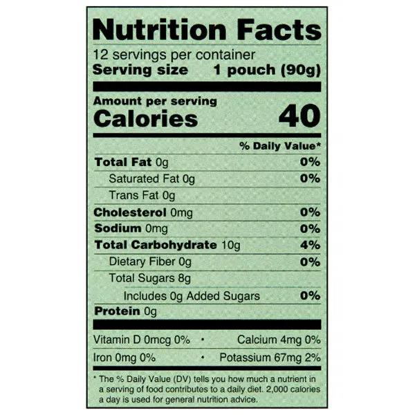 Great Value Applesauce Pouches, Unsweetened, 12 Ct