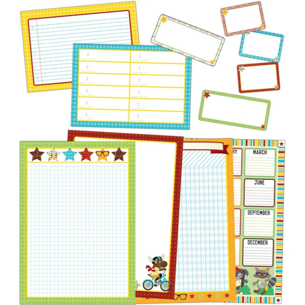 Hipster Classroom Organizers Bulletin Board Set