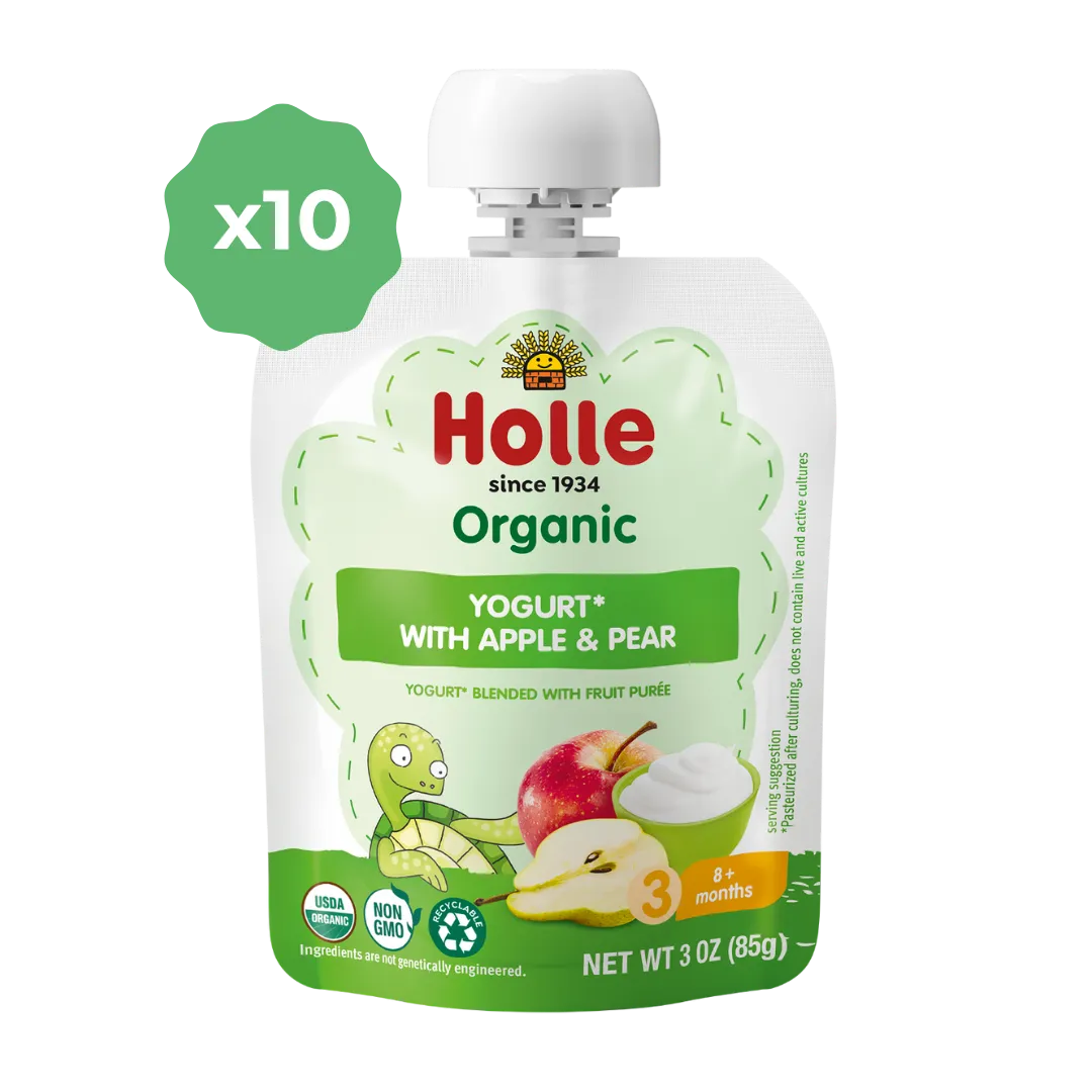 Holle Organic Yogurt Pouches - Apple & Pear