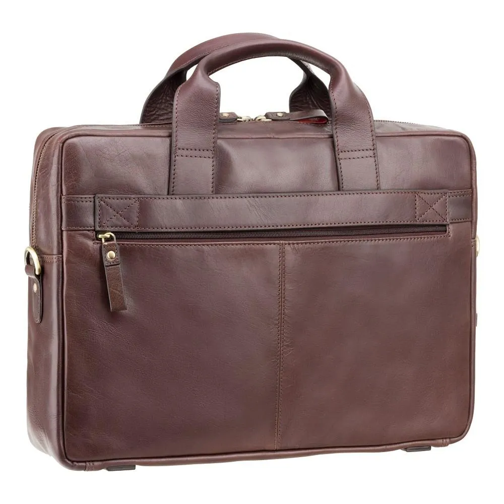 Hugo 15" Laptop Bag - Merlin Brown