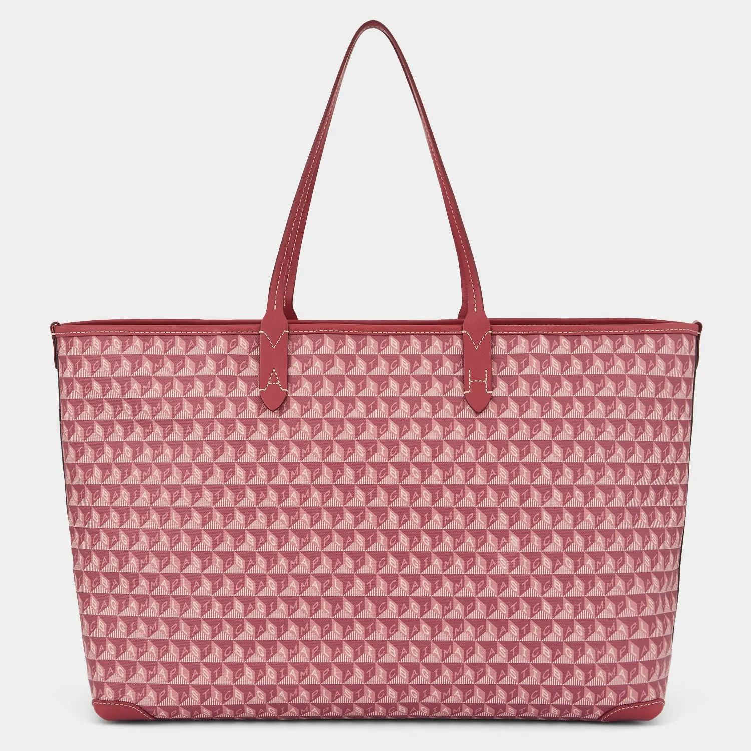 I Am A Plastic Bag Zipped Motif Tote