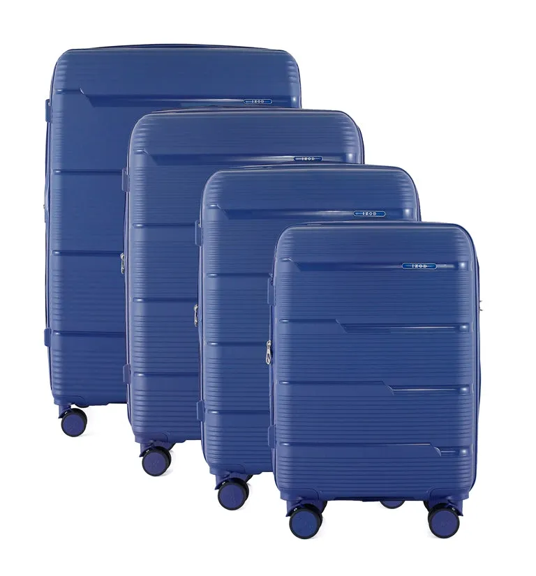 IZOD Dawn Polycarbonate Hard shell Expandable Lightweight 360 Dual Spinning Wheels Combo Lock 32", 28", 24", 20" 4 Piece Luggage Set