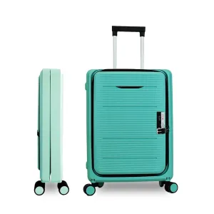 Kuber Industries Luggage Bag | Trolley Bags for Travel | Collapsible Luggage Bag | Travelling Bag | Trolley Bags for Suitcase | Lightweight Luggage Bag | 20 Inch | Pack of 3 | Light Mint