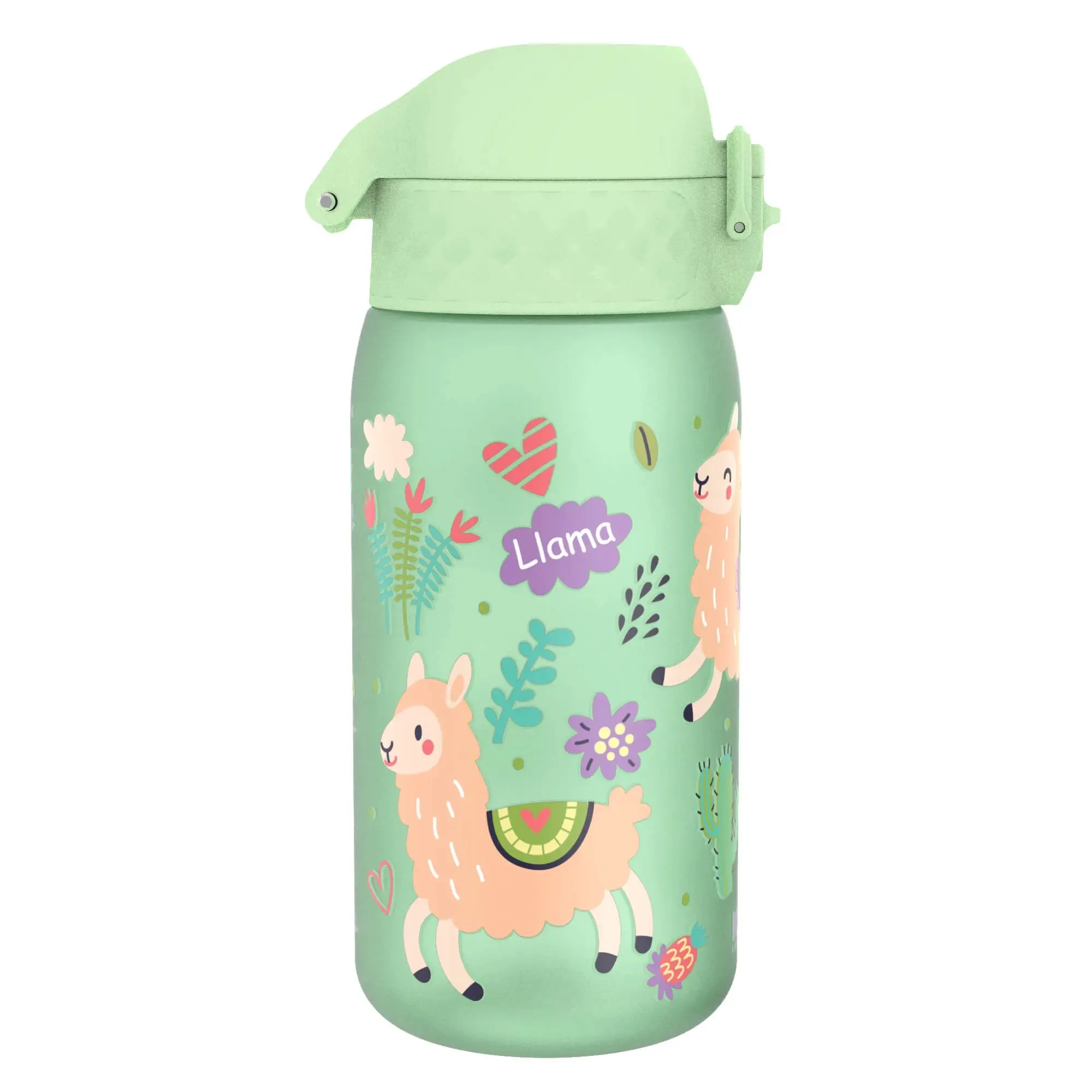 Leak Proof Kids Water Bottle, Recyclon, Llamas, 350ml (12oz)