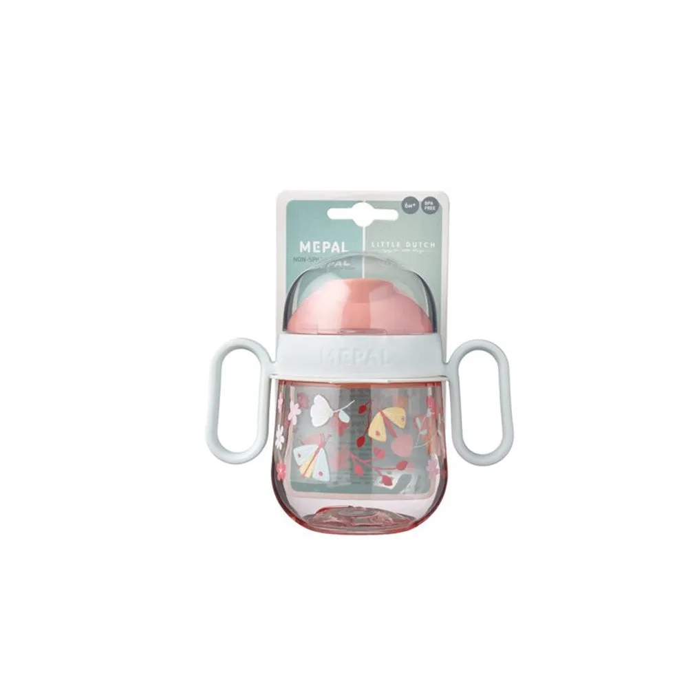 Little Dutch x Mepal Mio Non-spill Sippy Cup – Flowers & Butterflies