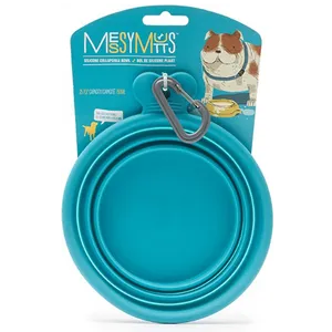 Messy Mutts Collapsible Bowl Blue