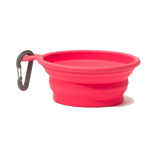 Messy Mutts Silicone Collapsible Dog Bowl - Small, 1.75 Cups