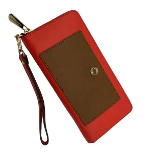 Michael Kors Orange and Brown Wallet