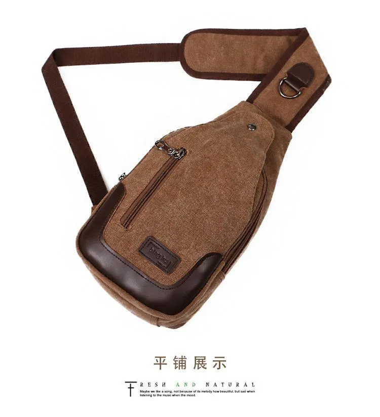 Outdoor sports small Messenger bag canvas diagonal bag