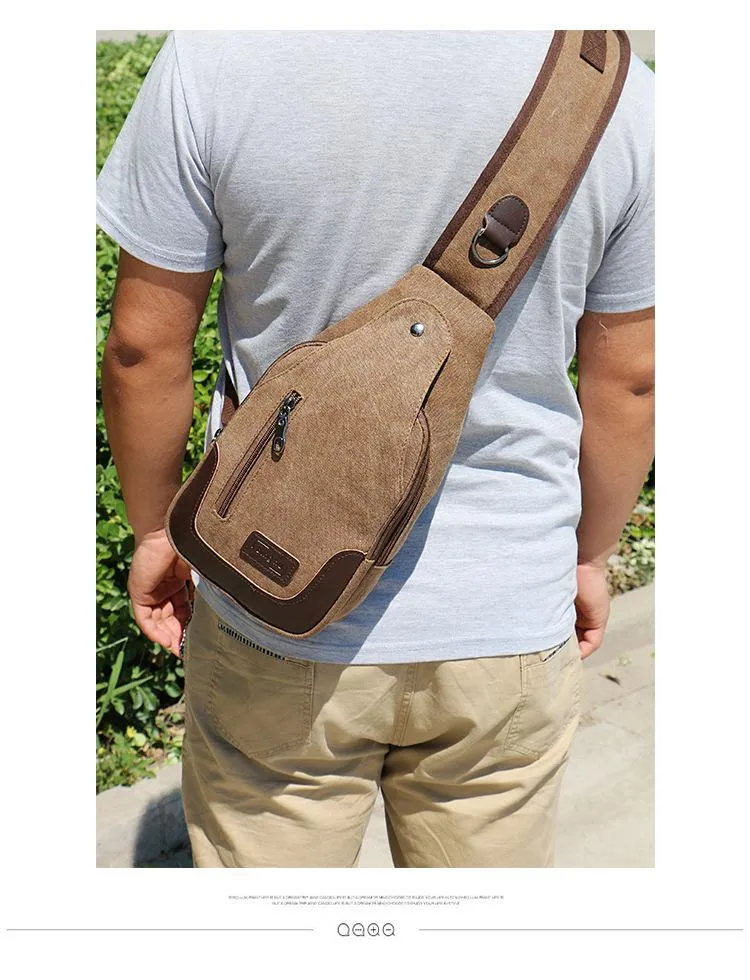 Outdoor sports small Messenger bag canvas diagonal bag