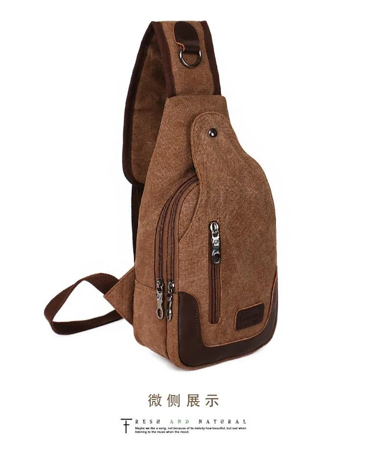 Outdoor sports small Messenger bag canvas diagonal bag