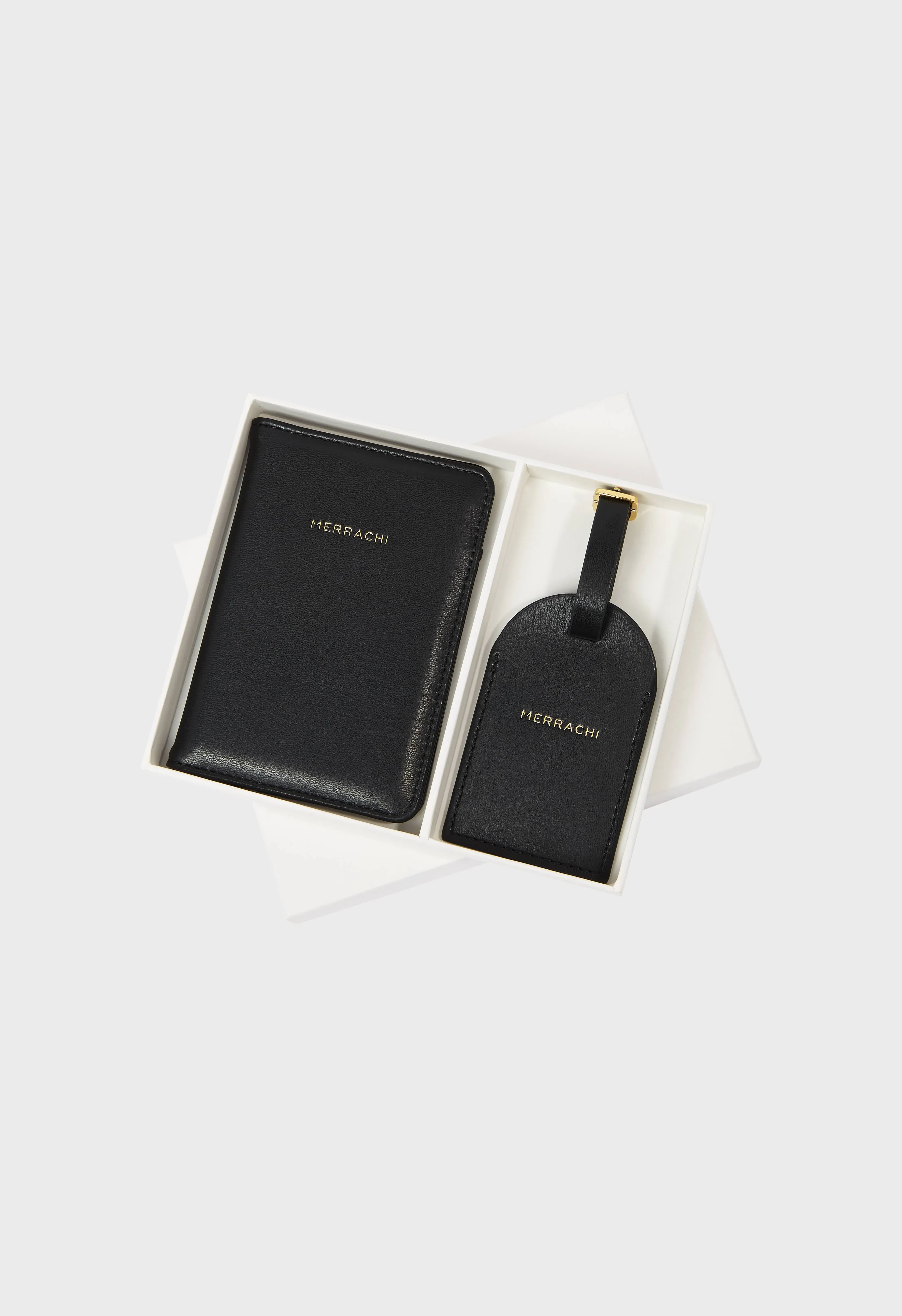 Passport Holder and Luggage Label | Black