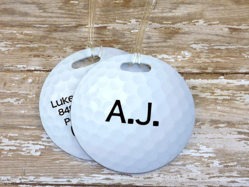 Personalized Golf Ball Bag Tag