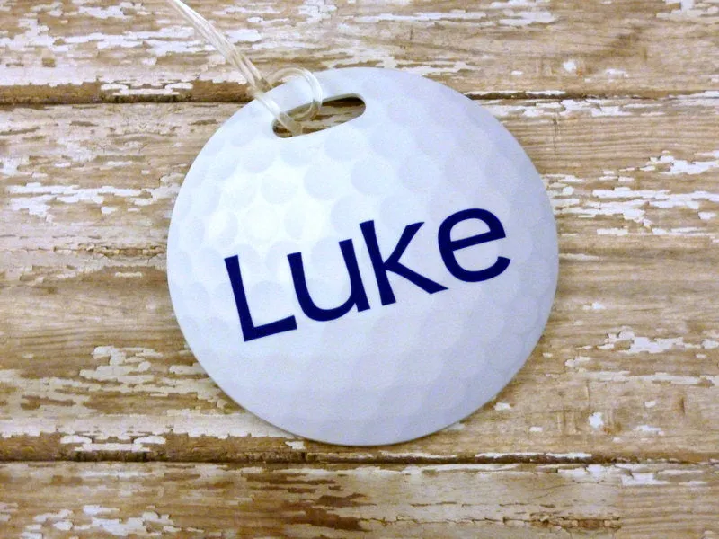 Personalized Golf Ball Bag Tag