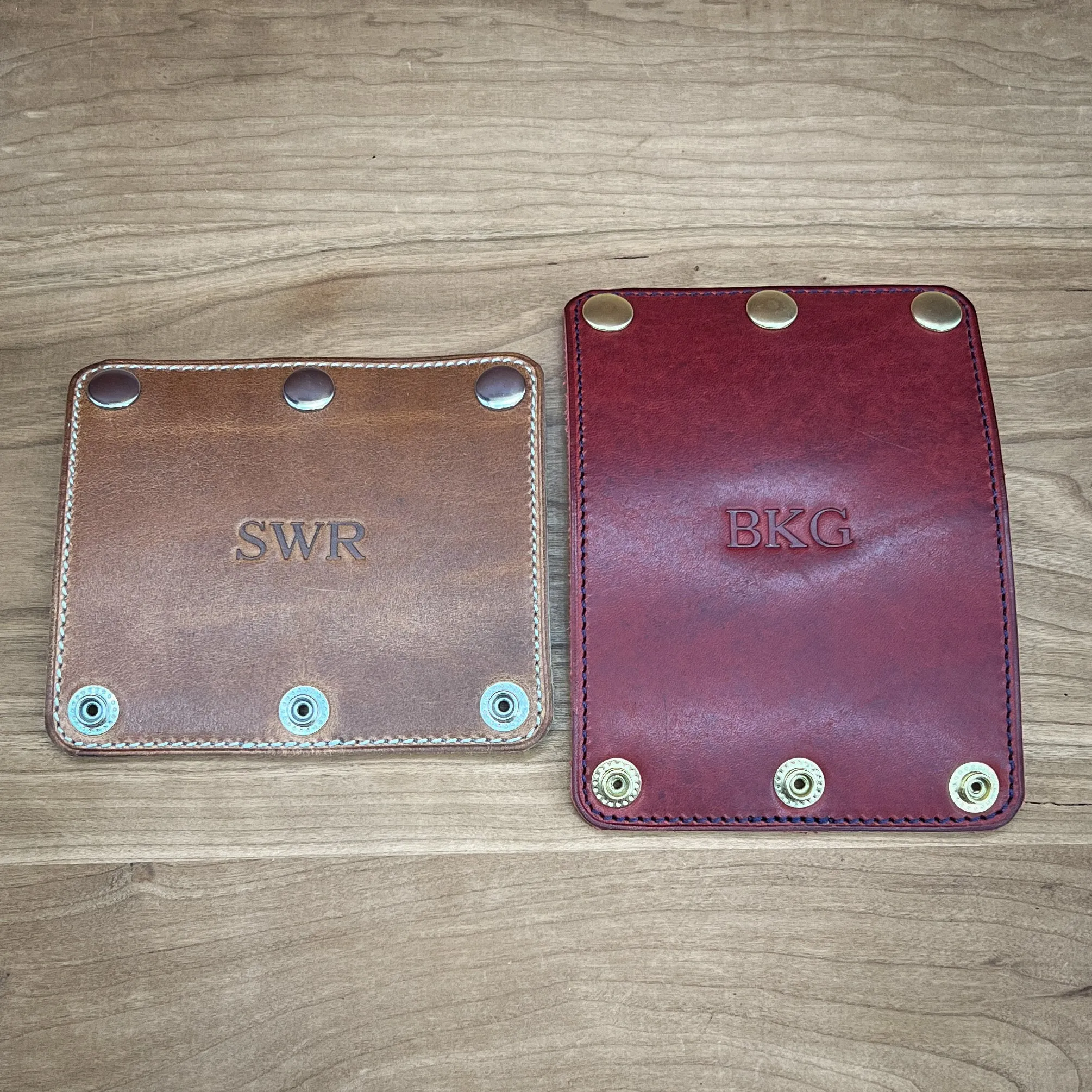 Personalized Luggage Handle Cover in Horween Leather | Handmade to Order