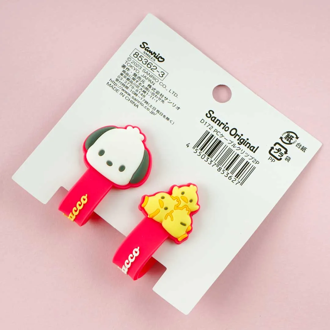 Pochacco Cable Organizer Clip Set - 2 pcs