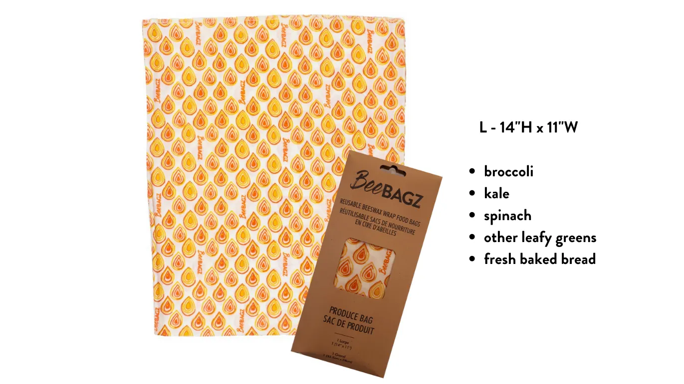 Produce Bag - Reusable Beeswax Wrap Food Storage Bags