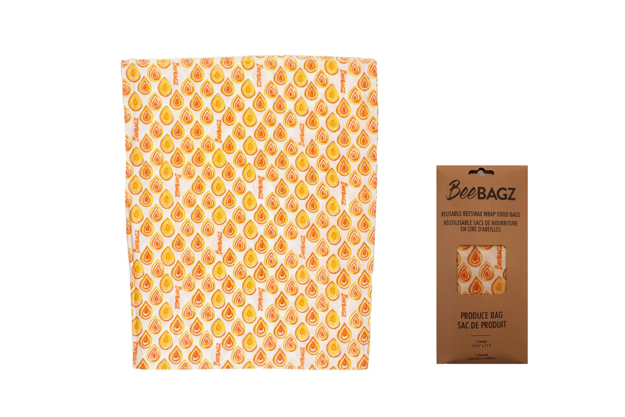 Produce Bag - Reusable Beeswax Wrap Food Storage Bags