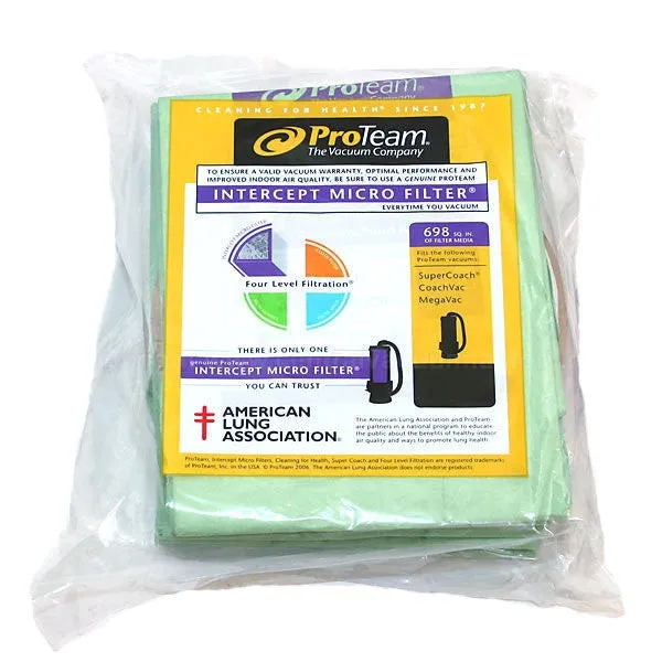 ProTeam 10 Quart Vacuum Bags - 10 Pack