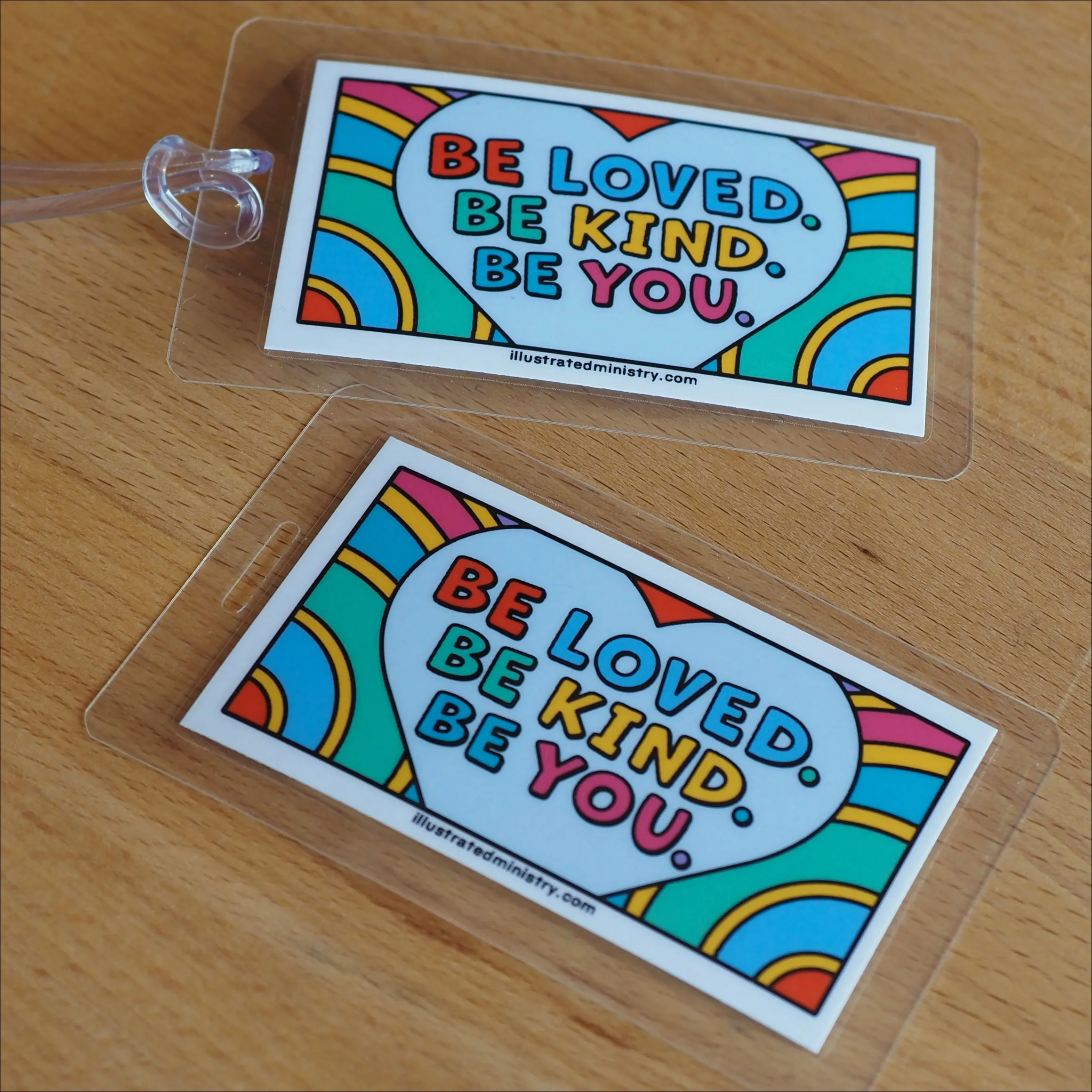 "Be Loved. Be Kind. Be You." Backpack Tags