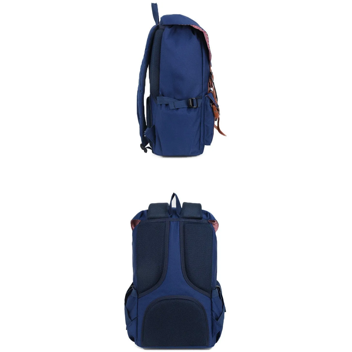 "The Outdoor" Leather Canvas Backpack