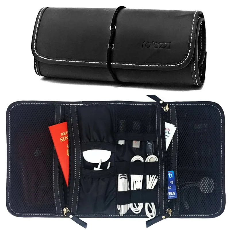 Rofozzi Sleek Fits all Tech Organiser - Black